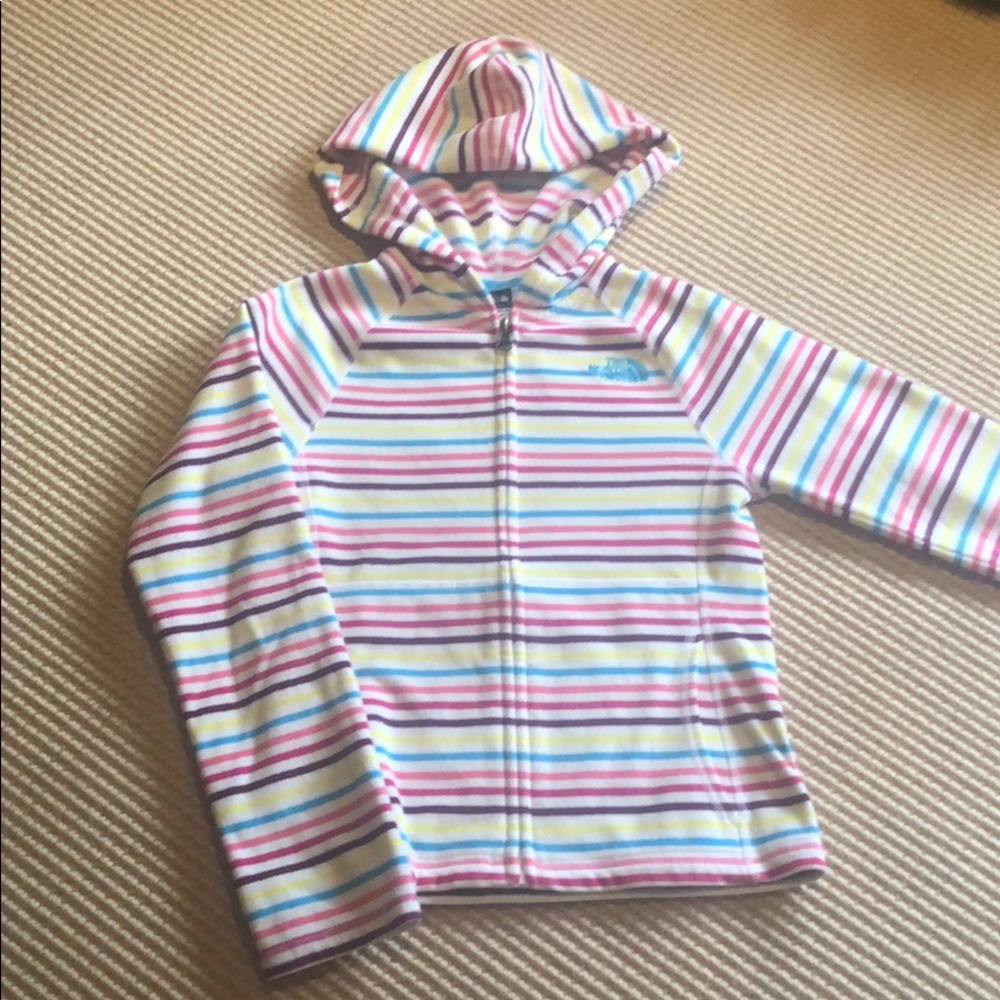 EUC North Face lightweight fleece girls Sz 7/8